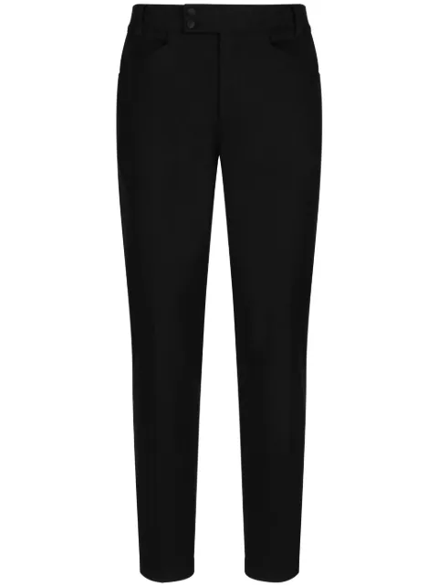 Dolce & Gabbana slim-fit tailored trousers Black GP0G7TFUFMT