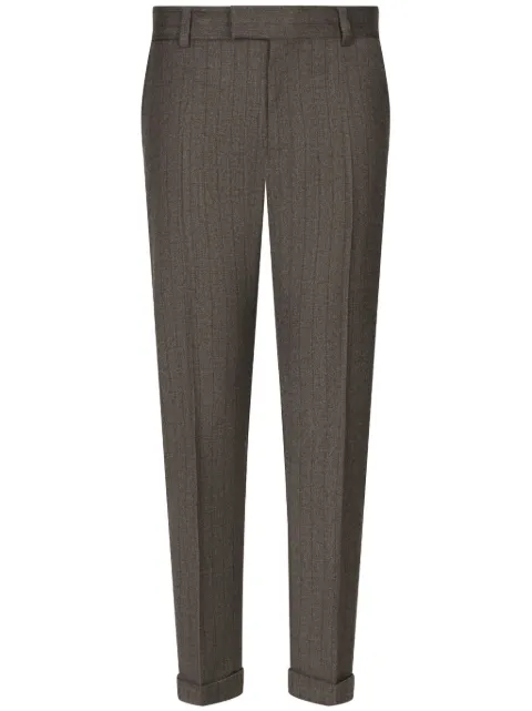 Dolce & Gabbana pinstripe stretch-wool trousers Brown GP09TTFRBDF