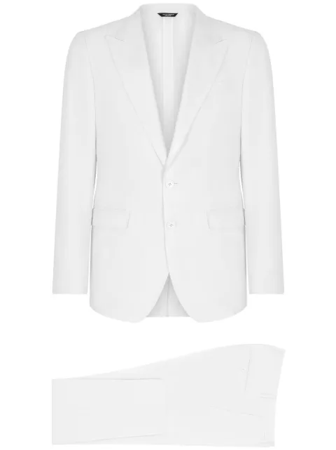 Dolce & Gabbana Taormina-fit single-breasted suit White GKAHMTFUTBT