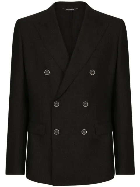Dolce & Gabbana wool double-breasted jacket Grey G2NW1TFU28E