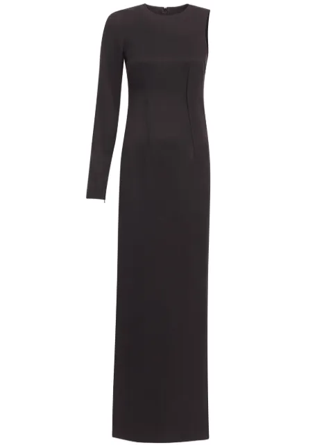 MM6 Maison Margiela pintucked one-shoulder blouse Black S62NH0024M35077