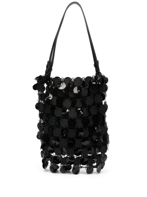 Rabanne disc-embellished tote bag Black 24ESS0433PLX142