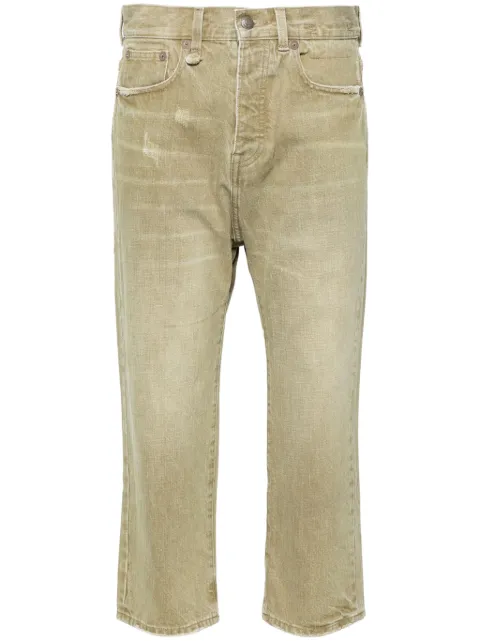 R13 low-rise cropped jeans Green R13W6452D090A