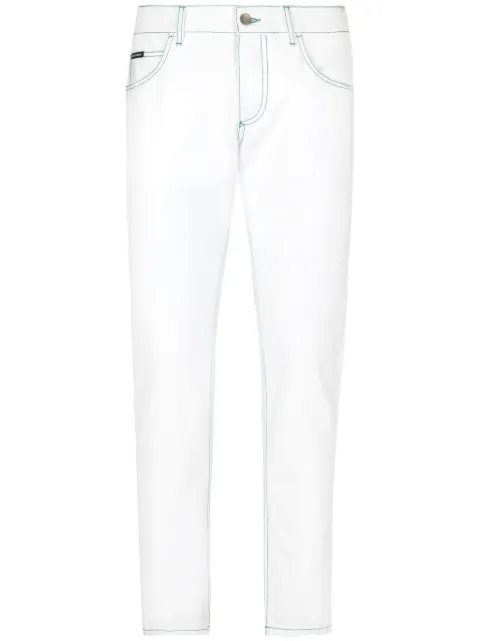 Dolce & Gabbana Cotton regular jeans White GYJCCDG8KW4
