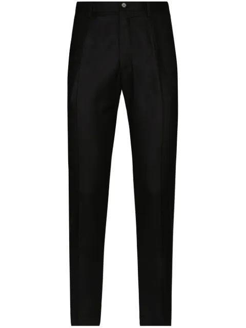 Dolce & Gabbana flannel tailored trousers Black GW13ETFU21Q