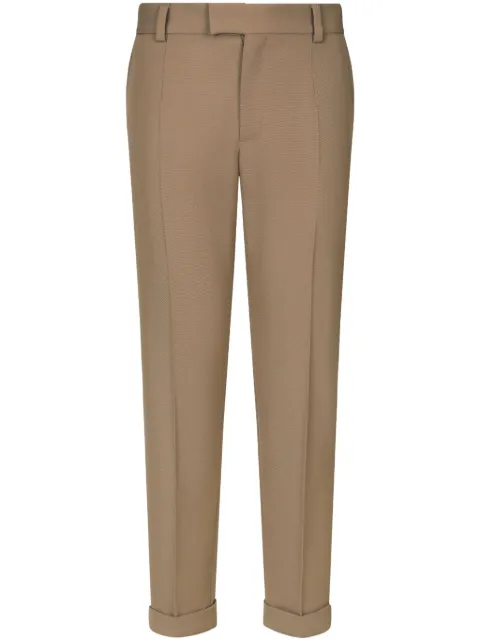 Dolce & Gabbana pressed-crease tapered trousers Neutrals GP09TTFURNV