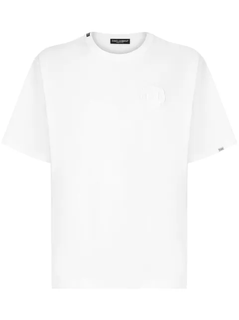 Dolce & Gabbana embroidered logo t-shirt White G8PN9ZG7NYJ