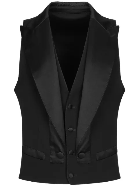 Dolce & Gabbana single-breasted vest Black G713DTFU21E