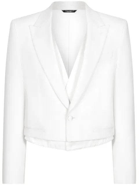 Dolce & Gabbana single-breasted blazer White G2UB8TFU27J