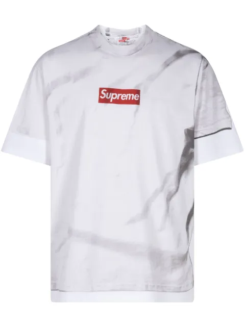 Supreme x MM6 Maison Margiela box logo T-shirt White SU315