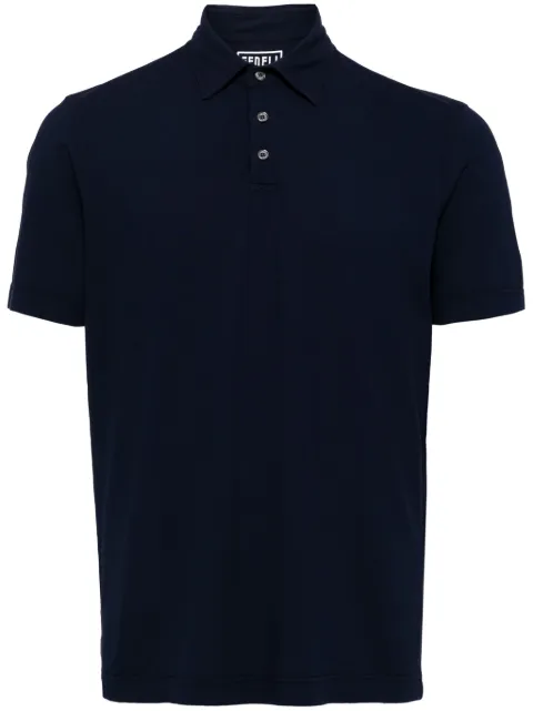 Fedeli Alby jersey polo shirt Blue 7UED0303
