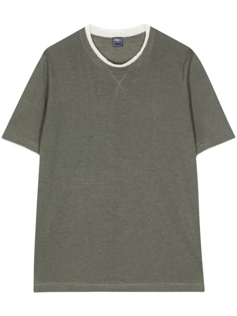 Fedeli crew-neck knitted top Green 7UE05427