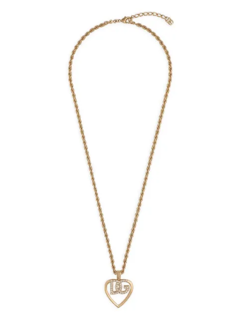 Dolce & Gabbana logo-pendant necklace Gold WNQ6L4W1111
