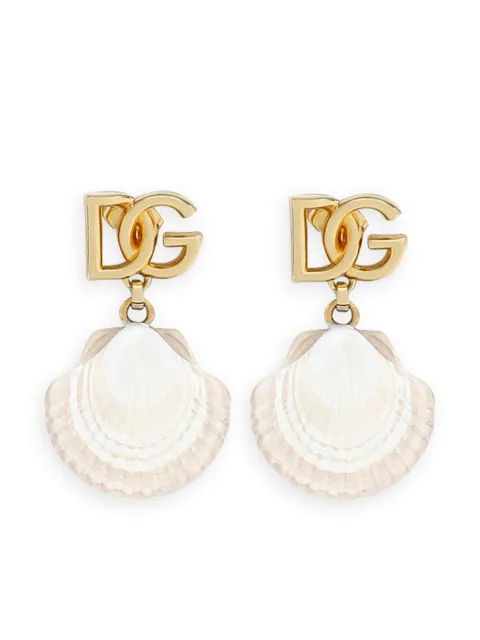 Dolce & Gabbana DG shell drop earrings Gold WEQ6A1W1111