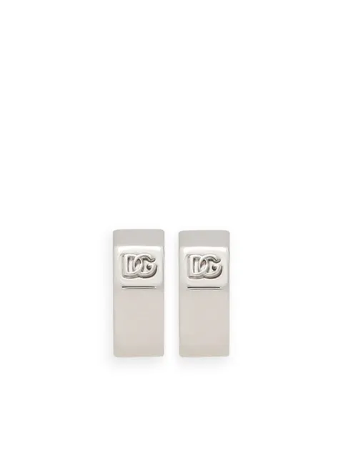Dolce & Gabbana DG logo faceted earrings Silver WEQ5P6W1111