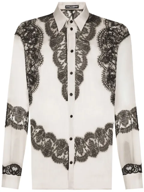 Dolce & Gabbana silk shirt Grey G5MK6TGI581