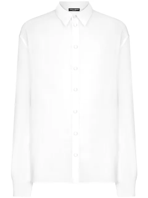 Dolce & Gabbana Translucent shirt White G5MG9TFU1AR
