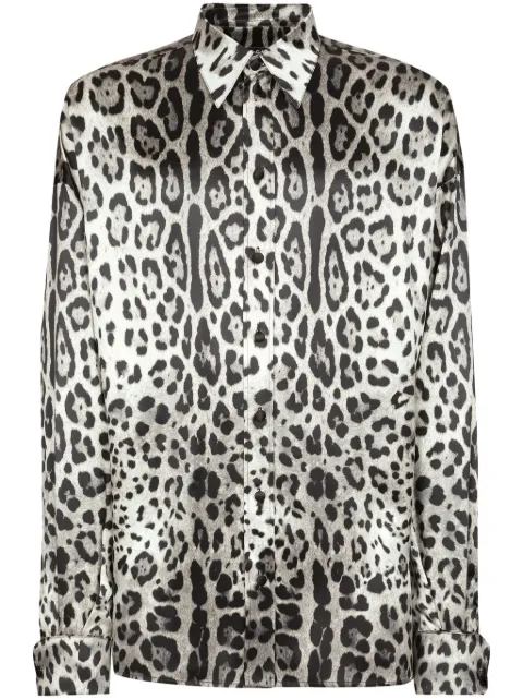 Dolce & Gabbana leopard-print shirt Grey G5MG0TIS1WT