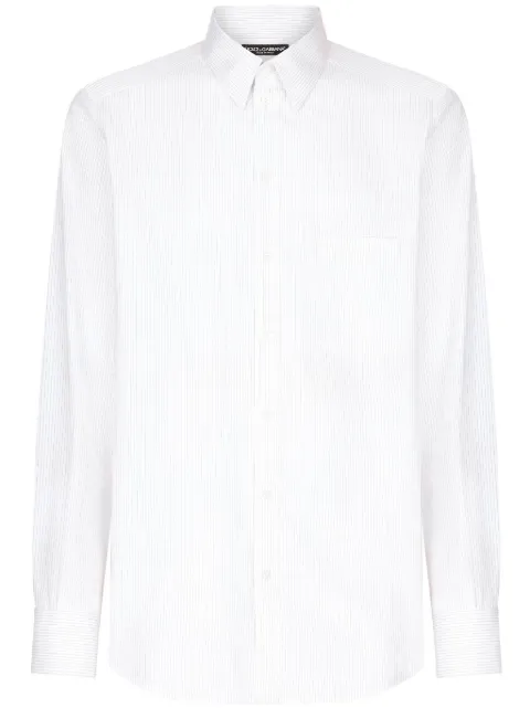 Dolce & Gabbana striped cotton shirt White G5MA0TFR5ZV