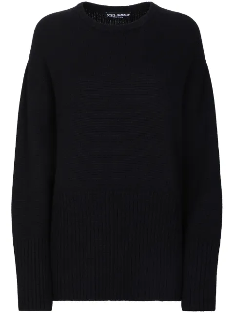 Dolce & Gabbana balloon-sleeve jumper Black FXX56ZJAWYP