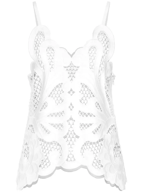 Dolce & Gabbana cut-out detailed cotton top White F7AB6ZGDCJ8