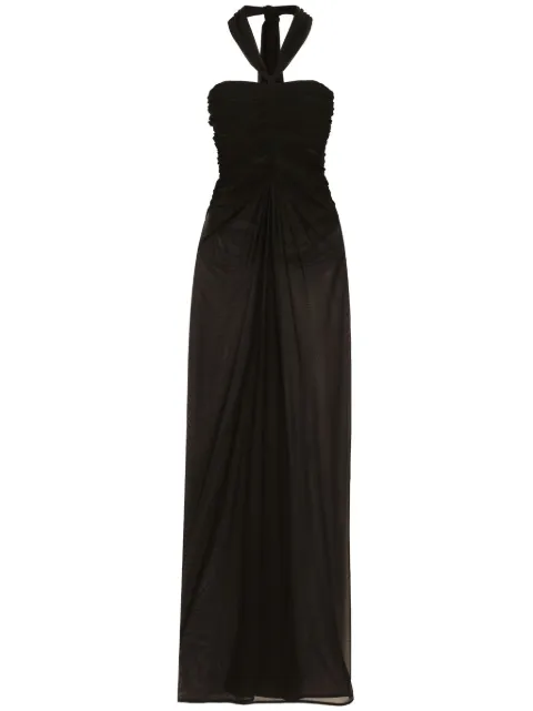 Dolce & Gabbana organza maxi dress Black F6JLMTFU8B0
