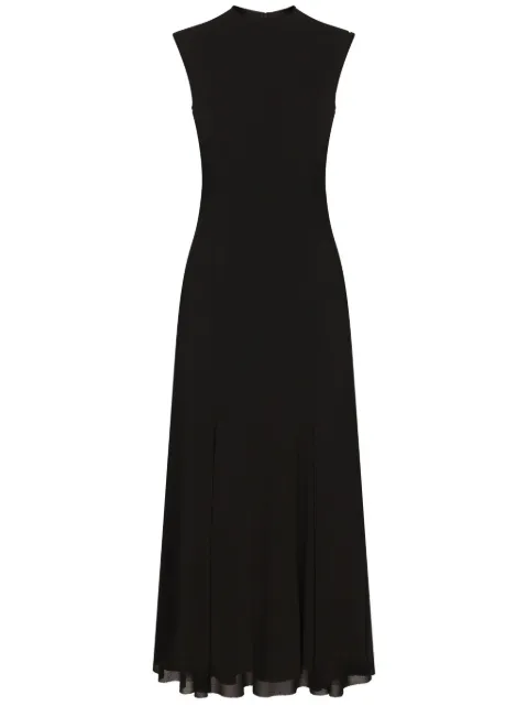 Dolce & Gabbana sleeveless midi dress Black F6DCFTHU7JI