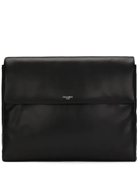 Dolce & Gabbana leather messenger bag Black BM3082AF984