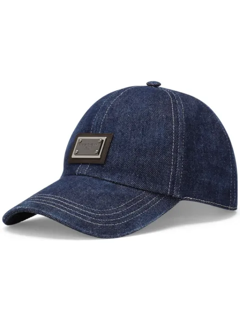 Dolce & Gabbana logo-plaque baseball cap Blue GH764AG8LS5