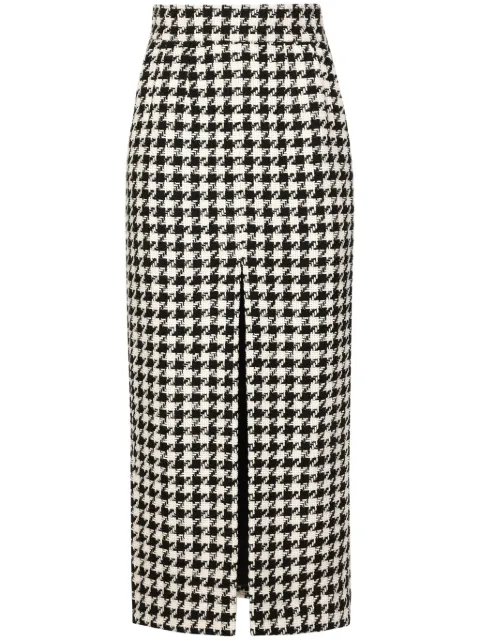 Dolce & Gabbana tartan check skirt Black F4CWVTFQ3F0