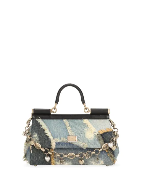 Dolce & Gabbana elongated medium Sicily handbag Blue BB7652A9U75