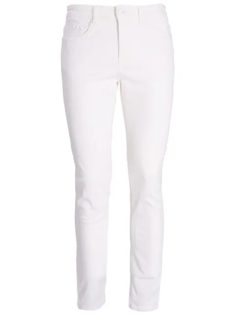 Karl Lagerfeld slim-cut cotton trousers White 265840541867