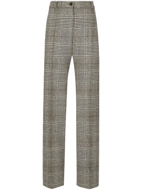 Dolce & Gabbana tartan check trousers Grey FTC31TFQ2MV