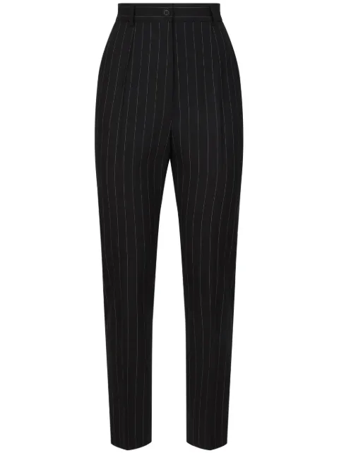 Dolce & Gabbana pinstriped trousers Black FTAM2TFRBDK
