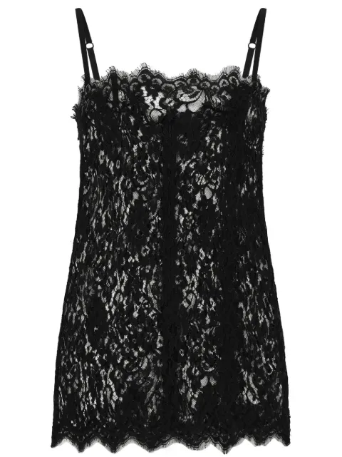 Dolce & Gabbana lace square-neck camisole Black F7AD2TFLSFV