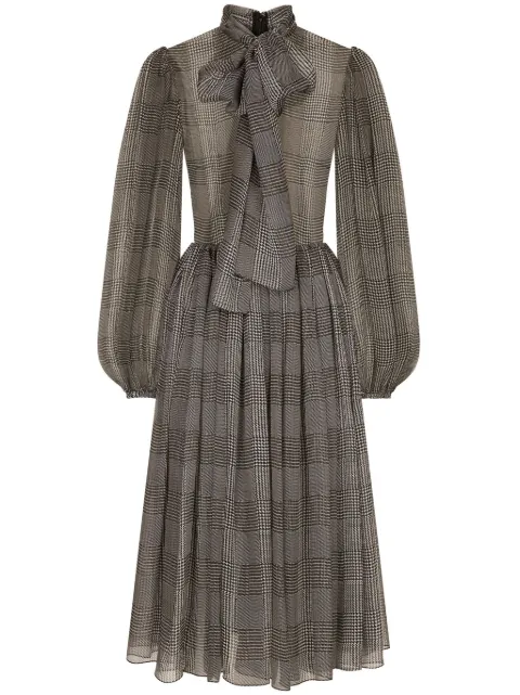 Dolce & Gabbana check-pattern dress Grey F6JLJTIS1WD