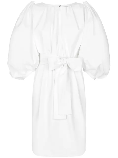 Dolce & Gabbana puff-sleeve cotton dress White F6JIUTFU61C