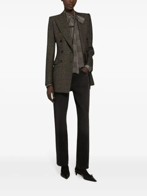 Dolce & Gabbana Prince of Wales check blouse Grey F5S61TIS1WD