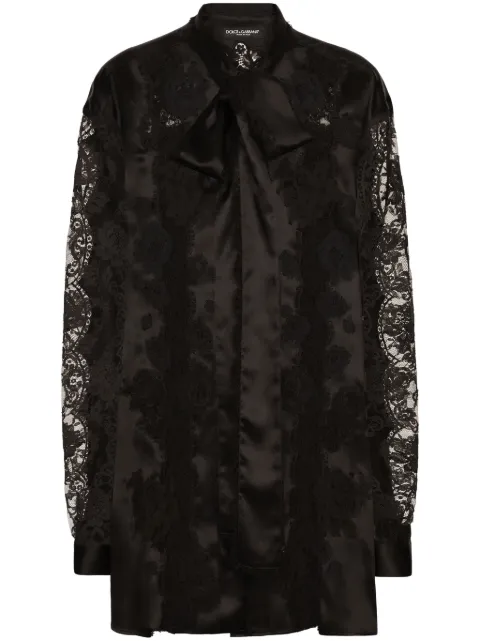 Dolce & Gabbana lace shirt Black F5S44TFU1AU