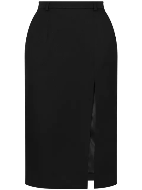 Dolce & Gabbana woolen skirt Black F4CXHTFU28J