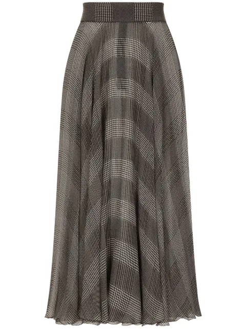 Dolce & Gabbana Prince of Wales check skirt Grey F4CSOTIS1WD
