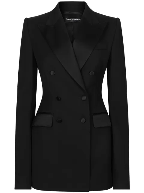 Dolce & Gabbana double breasted blazer Black F29YMTFU28J
