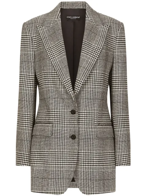 Dolce & Gabbana glen-plaid blazer Grey F290XTFQ2MV