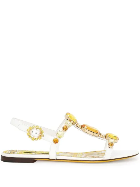 Dolce & Gabbana Bianca leather sandals White CQ0601AT848