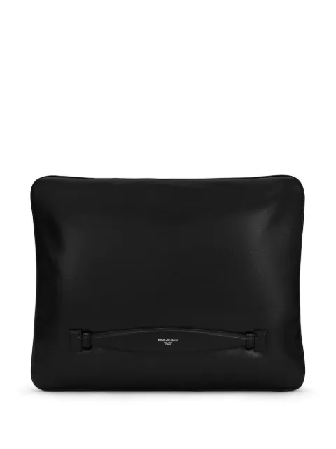 Dolce & Gabbana logo-print clutch bag Black BM3049AF984