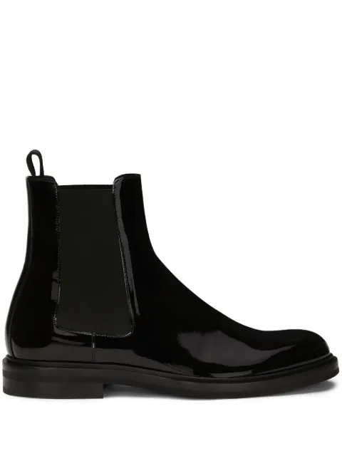 Dolce & Gabbana leather Chelsea boots Black A60602A1471