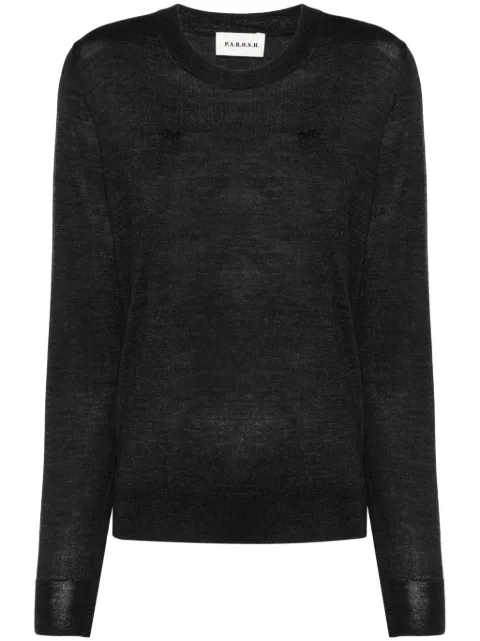 P.A.R.O.S.H. fine-knit jumper Grey LINFA24D540781