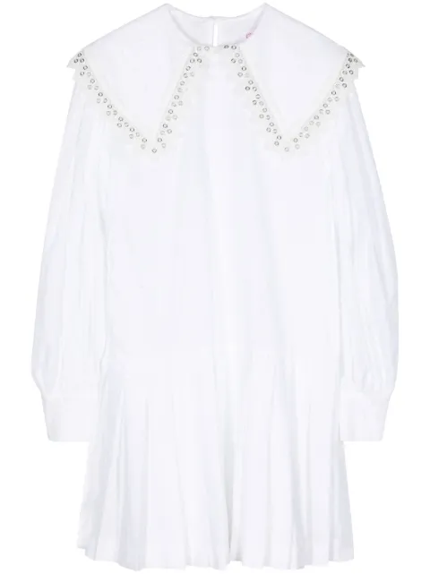 Charles Jeffrey Loverboy Babydoll cotton minidress White 44060102