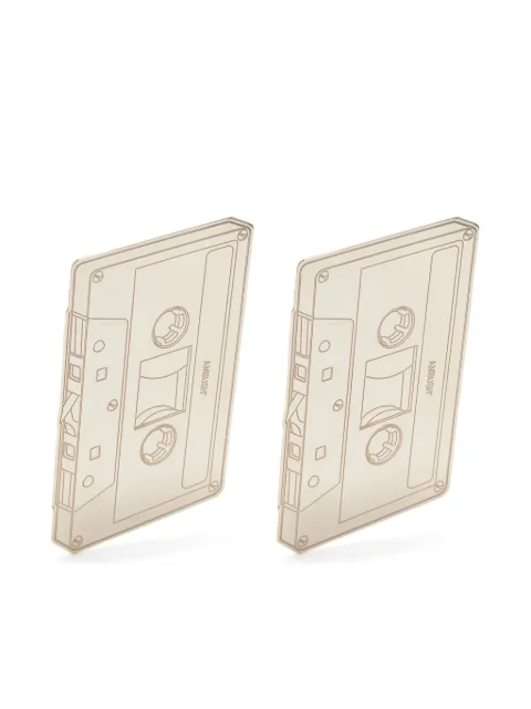 AMBUSH cassette tape drop earrings Silver ACRER613