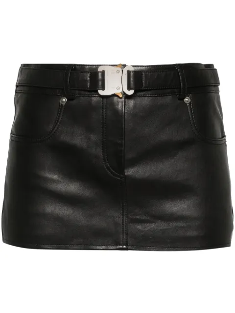 1017 ALYX 9SM leather mini skirt Black AAWSK0078LE01